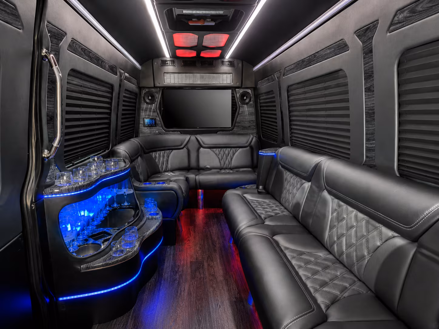 west palm beach 20 passenger party bus inside