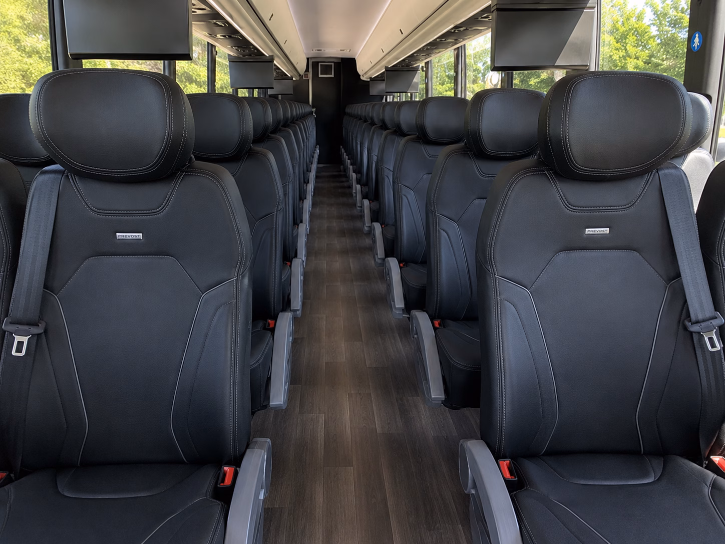 west palm beach charter bus interior