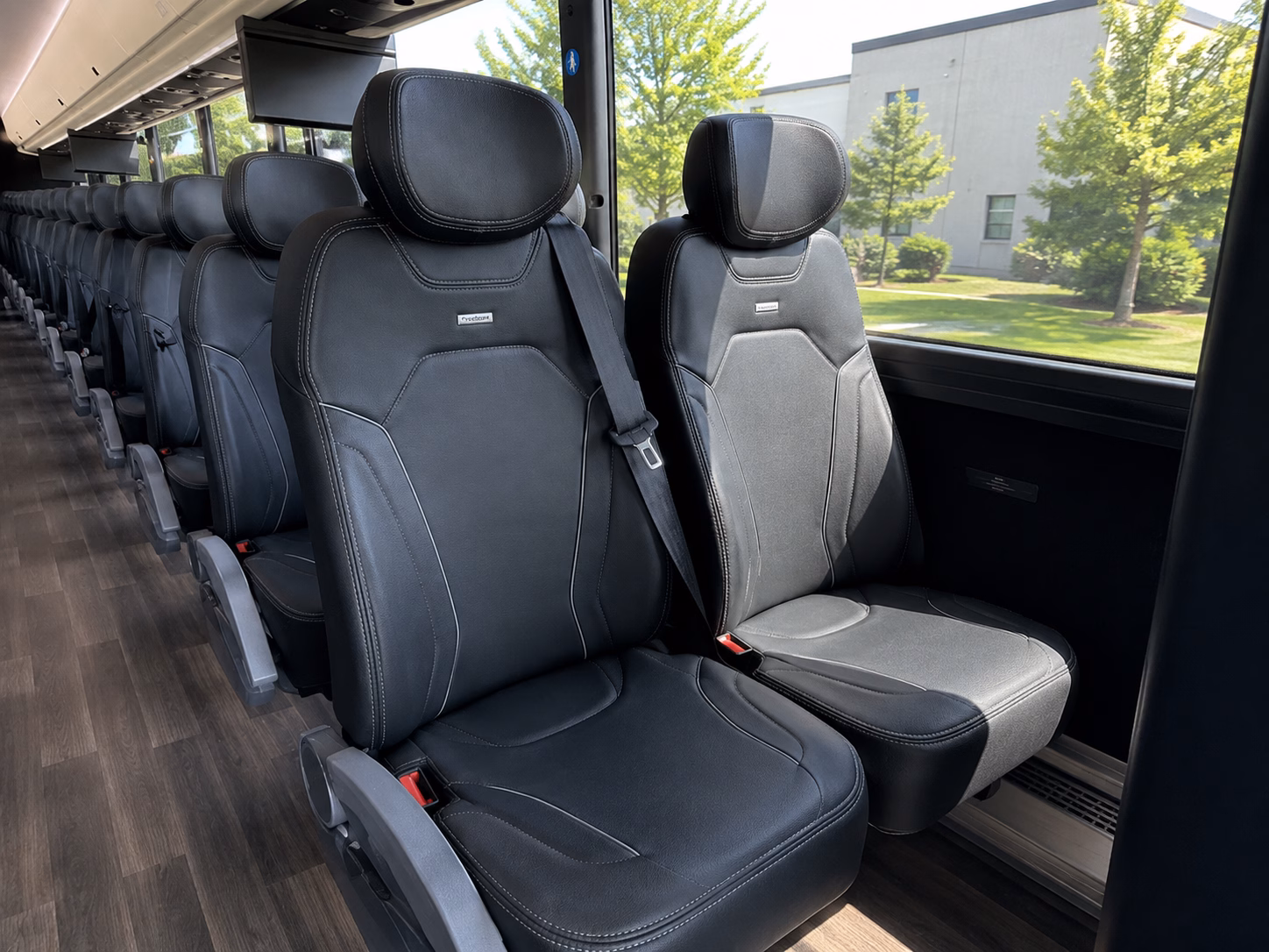 west palm beach charter bus services interior