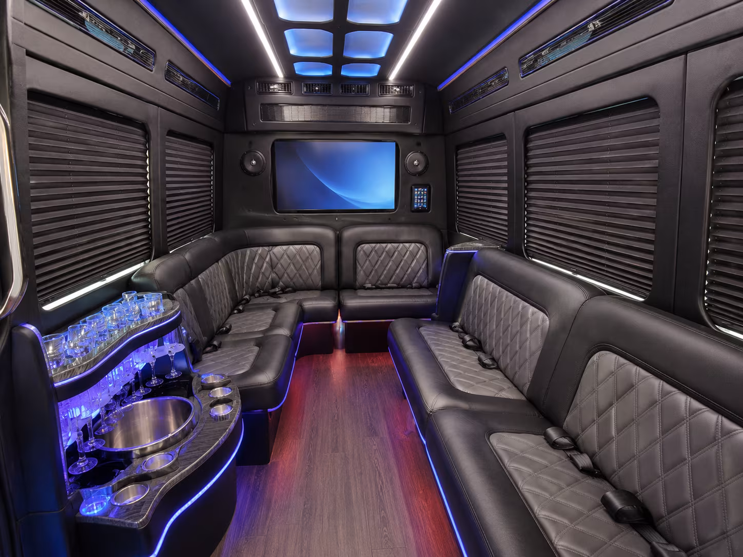 west palm beach party bus interior